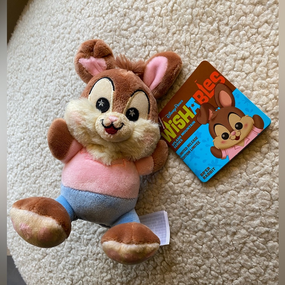 Disney Splash Mountain Br’er Rabbit Wishables NWT